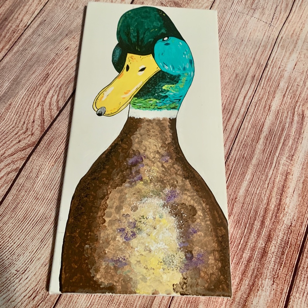 Duck Painting By ME! Acrylic on Canvas - Picture 2 of 5